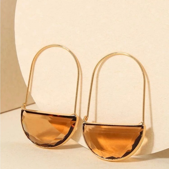 Anthropologie Crescent hoop earrings - Picture 2 of 3